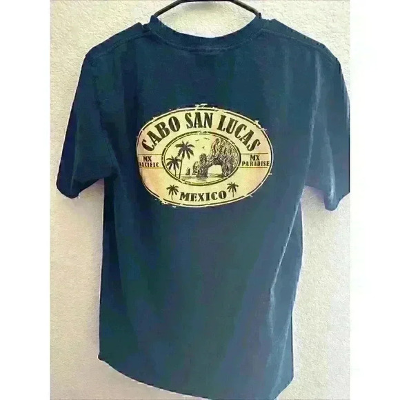 cabo san lucas t shirt in Navy Blue size Medium - Picture 2 of 2